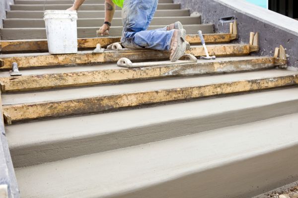 Concrete Steps Pouring in Auburn