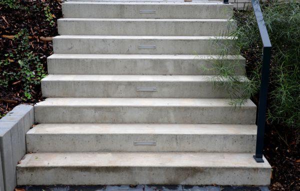 Poured Step Installation in Auburn