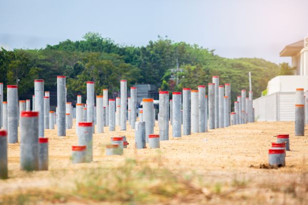 Concrete Pile Installation in Auburn